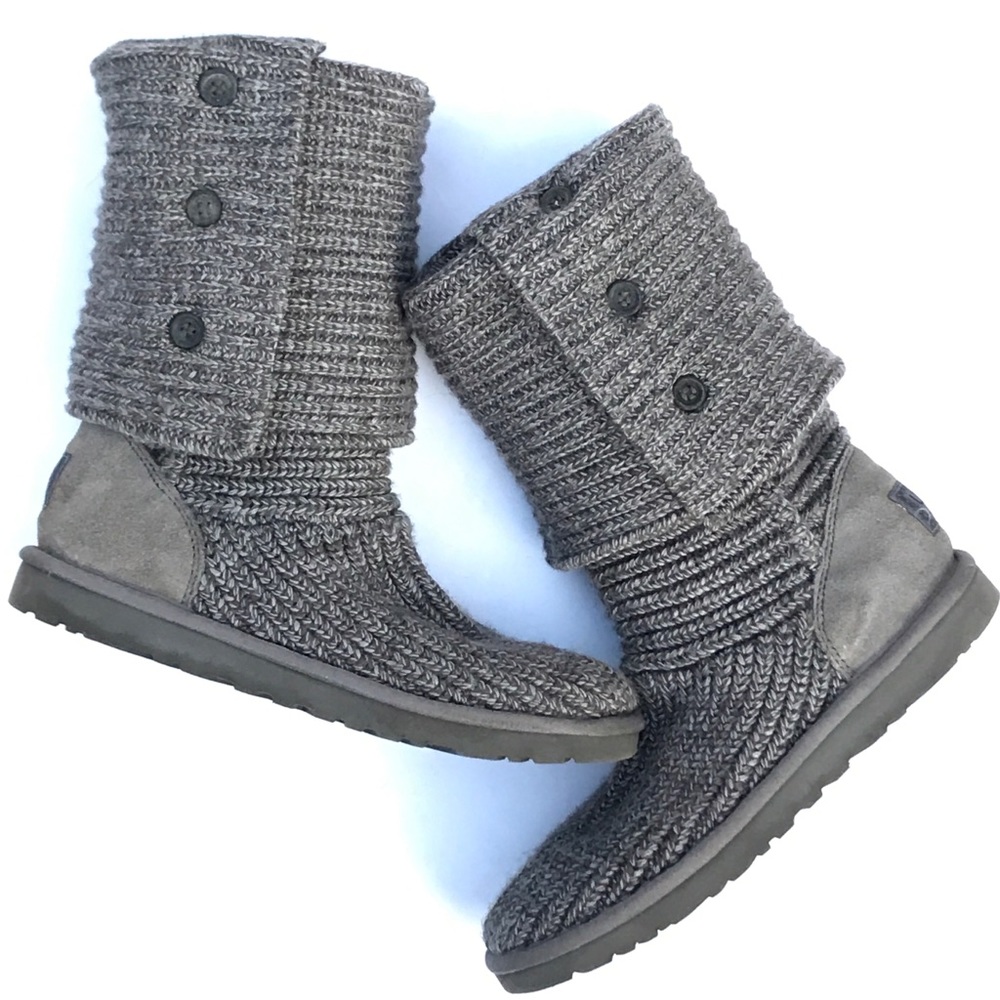 UGG Classic CARDY knit boots US 9 VGUC